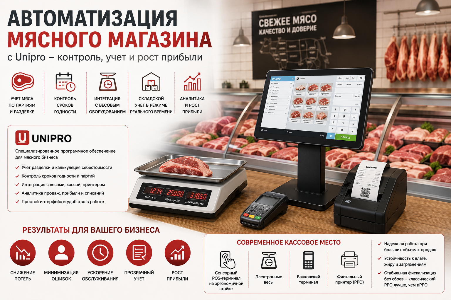 Автоматизация мясного магазина
