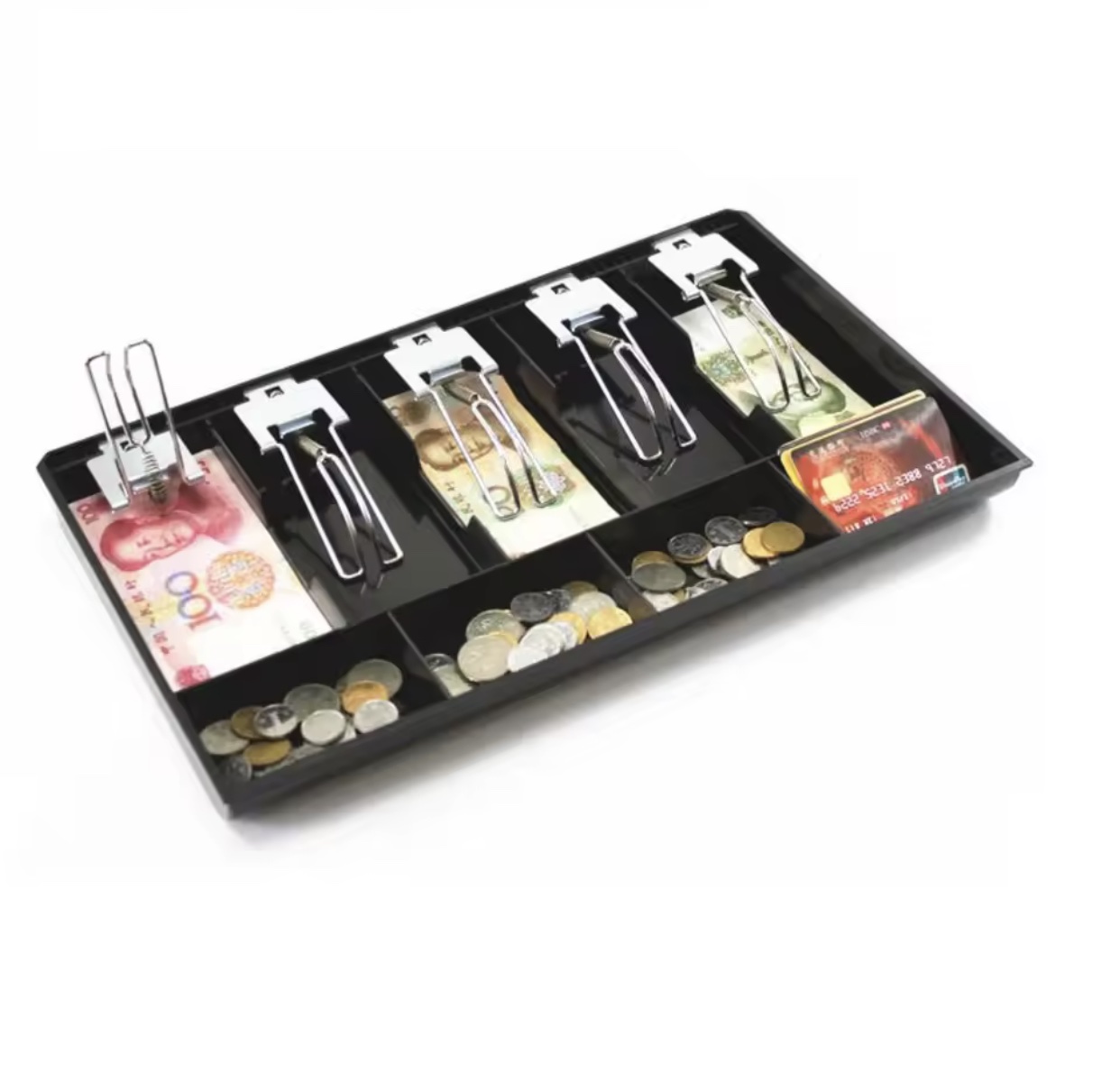 Лоток для денег 240×400 мм с металлическими лапками