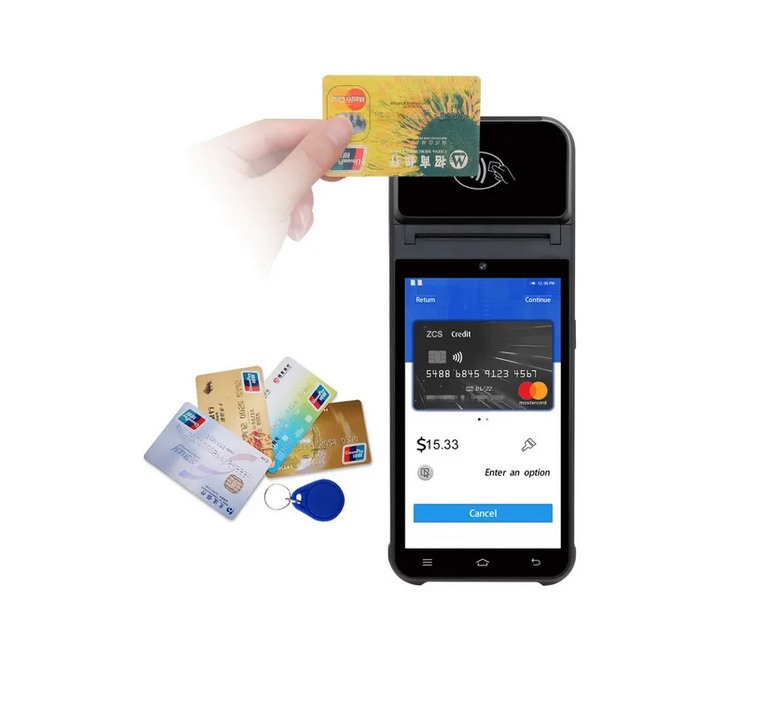 Сенсорный POS терминал Zeus (принтер, Android 13) поддержка банковских платежей (NFC) и пРРО.