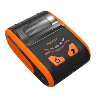 Мобильный чековый термопринтер с ударопрочным корпусом Rongta RPP-200BU (Bluetooth+Wifi+USB).